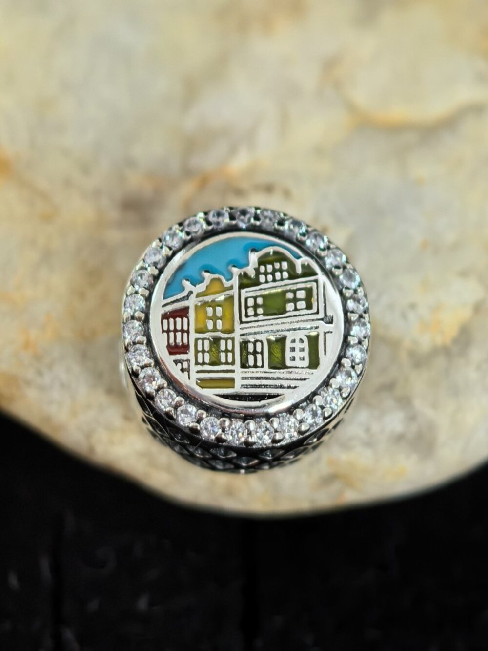 Pandora Rainbow Row Charleston Exclusive Charm, S925 Silver Jewelry (Women's)